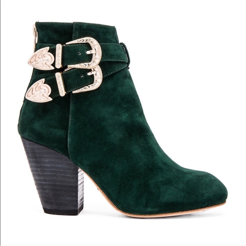 Raye Vivienne green Suede boots